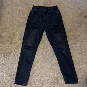 American Eagle ripped jeans.